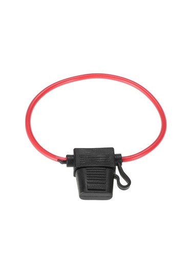 Novahub 10 Parça Araç İçin 40a Kapasiteli Siyah Kırmızı Sigorta Tutucu Seti, 26cm Kablo, Dc 12v 40