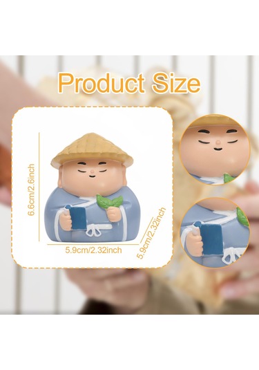 Suntek Küçük Figür Heykel Koleksiyon Reçine Süsleme 5,9x5,6x6,6 Cm