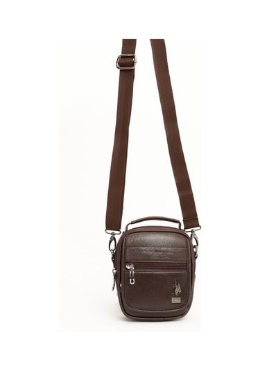 Us Polo Assn 8416 Erkek El Çantası Omuz Çantası Kahverengi Kahverengi