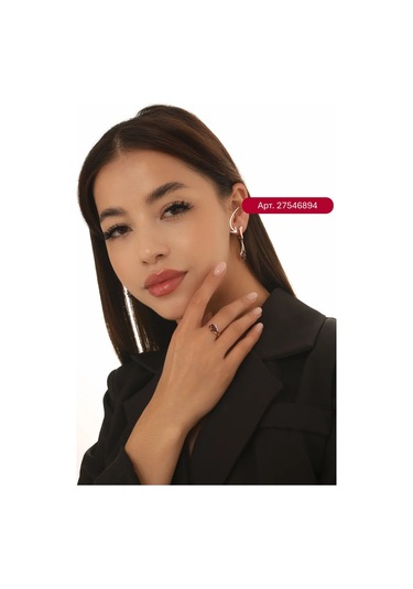 Serebranyj Dom 925 Ayar Gümüş Doğal Grenada Taşlı Altın Kaplama Yüzük 27558075 Altın