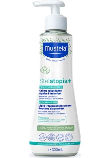 Mustela Stelatopia Lipit Yenileyici Krem 300 ML + Makyaj Çantası