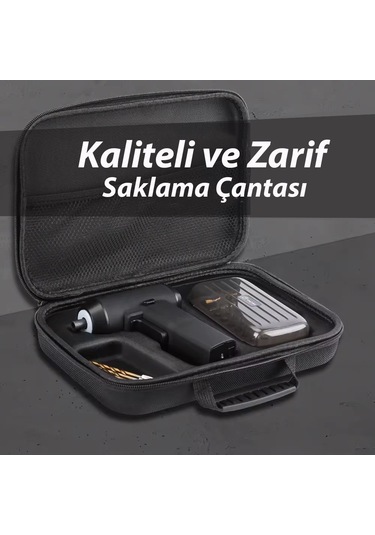 Kingsdun Sarjli Tornavida Seti 32 Parça Manyetik Uç 3.6v 1300mah