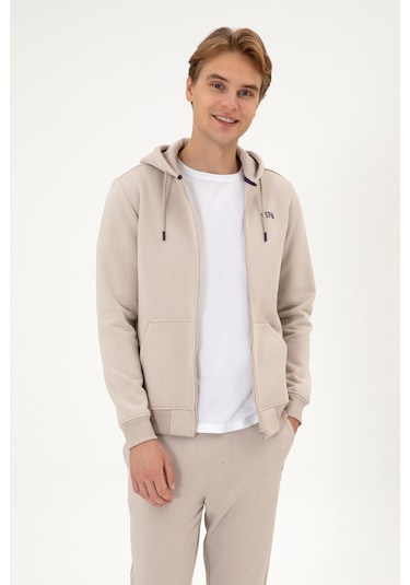 U.S. Polo Assn. Erkek Regular Fit Taş Şardonlu Örme Hırka 50313755-VR049