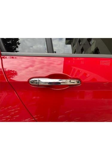 Egea Cross Uyumlu Krom Kapı Kolu Paslanmaz Çelik 8 Parça