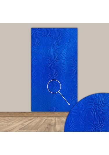 Tink 3d Kendinden Yapışkanlı Akustik Keçe Panel Dalgalı Desenli 52x98 Cm 2 Adet 1 M² Mavi