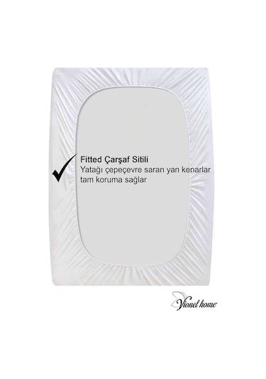 Vionel Home Pamuklu Sıvı Geçirmez Bebek Ve Çocuk Yatak Koruyucu Alez Beyaz