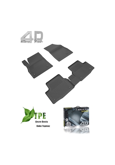 Sahler Renault Clio 5 2020+ Siyah Renk 4.5D Araca Özel Paspas Set