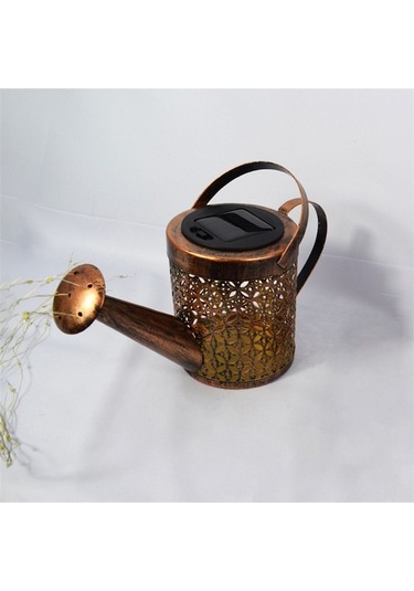 Pazly Güneş Enerjili Sulama Boş Kova İp Işığı Dış Mekan Bahçe Şelale Lamba Dekor Braketsiz