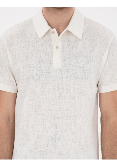 Pierre Cardin Erkek Ekru Tişört 50307581-vr019 Ekru