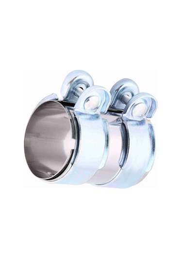 Kosona Araba Egzoz Borusu Klemensi - Paslanmaz Çelik, 2.5 İnç, Dayanıklı, Cnc İşlenmiş, Evrensel Uyumlu Tek Adet