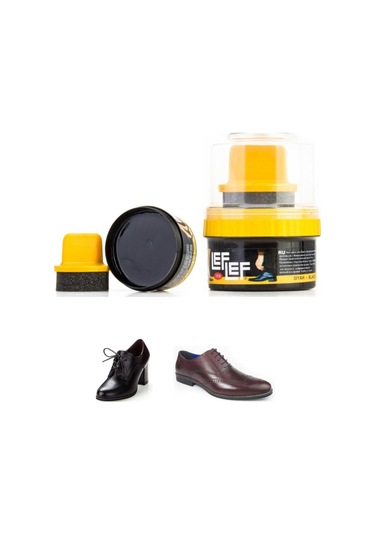 Nuri Leflef Pratik Cilalı Siyah Krem Ayakkabı Bakım Boyası 50 ML Siyah
