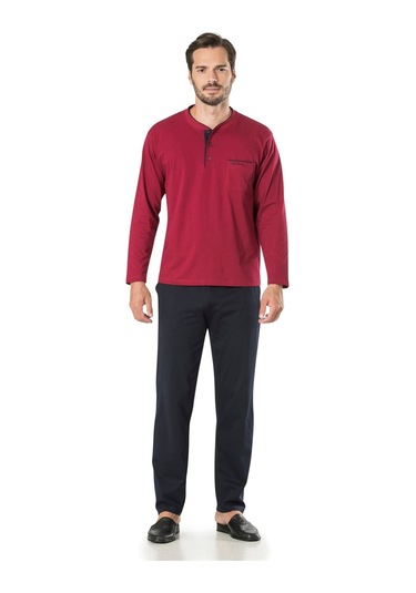 Pierre Cardin 5595 Erkek Çeyizlik 5'li Rob Pijama Takım-lacivert Lacivert