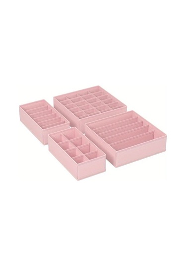 Xuweiwei Faridabio Gri Katlanır Dörtlü Çorap Ve İç Çamaşırı Düzenleyici Gri