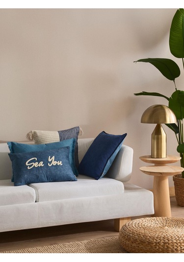 Sea You 4'lü Kırlent Kılıf Seti Mavi