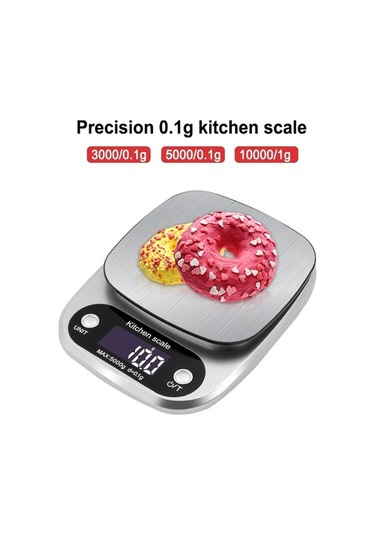 Primepickings Küçük Çok Fonksiyonlu 3kg/0.1g Lcd Dijital Elektronik Mutfak Terazisi Gıda Terazisi Diğer
