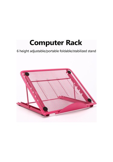 Kosona Metal Bilgisayar Ve Tablet Ayaküstü, Çok Renk Seçeneği, Çalışma Ve Okuma İçin Sabitleyici - Siyah