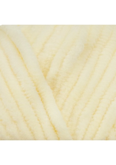Kürkçü Han Kadife 100gr 95mt Örgü İpi Krem Sarı