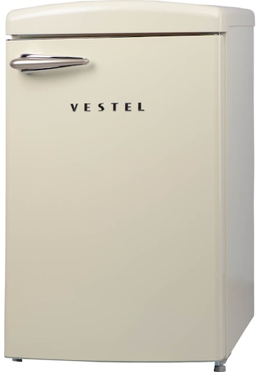 Vestel Retro SB14511 122 L Statik Buzdolabı Bej