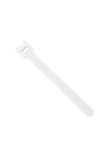Geeksen Beyaz Nilon Bant Kordon Organizatörü - 12x250mm, Yeniden Kullanılabilir, Ofis Ve Ev İçin Kabloları Sabitleme