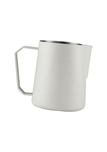 Suntek Latte Art Cafetiere Cappuccino White Için Buğulanmış Süt Sürahisi Buhar Sürahisi 600ml