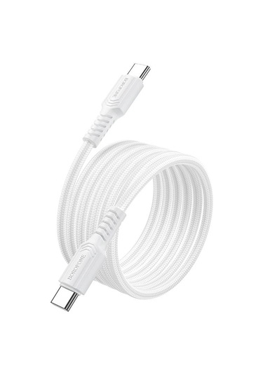 Borofone Bx116 1m 60w Tip-c Tip-c Belirli Şarj Veri Kablosu Beyaz