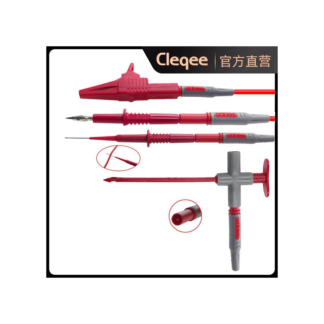 P1305b 10 Parça Çok Işlevli Değiştirilebilir Multimetre Probu Test Ölçüm Kablo Kiti