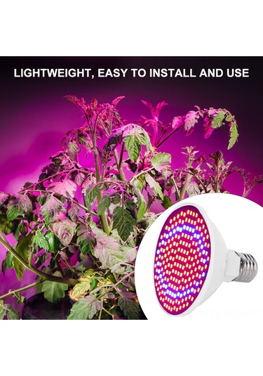 Suofeng 200 Led Bitki Büyüme Lambası, Bahçe Seralar İçin, 85-265v, Kırmızı-mavi Işık, 20w, Dayanıklı Abs Malzeme Diğer