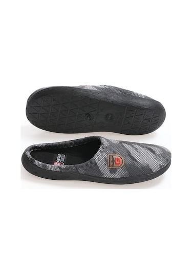 Gezer Kışlık Erkek Gondol Terlik (554652493) Gri