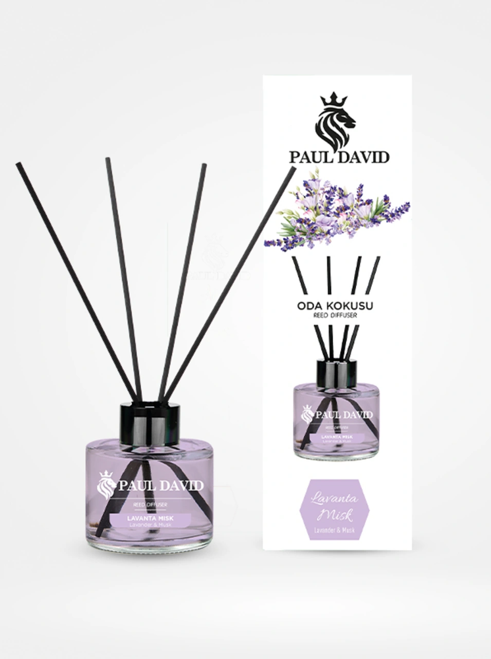 Lavanta Misk Yüksek Koku Yayılımlı Dekoratif Bambu Çubuklu Oda Kokusu 145 Ml Amber