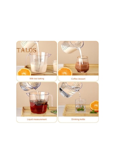 Ölçü Sıvı Sürahi Yüksek Doğruluk Değerli Ölçüm Yeniden Kullanılabilir Kullanışlı Sıvı Ölçüm Kabı Hacimsel Konteyner Aracı Mutfak Aksesuarları S