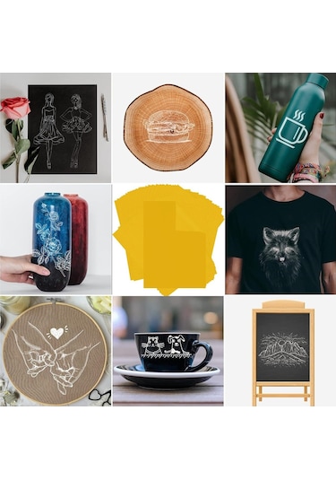 Roco Paper Karbon Grafit Transfer Kağıdı Sarı - 44 62 Cm - 100'lü