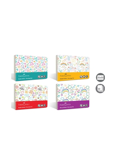 Faber Castell Eğlenceli Resim Defteri Pp Kapak 35x50 30 Yaprak