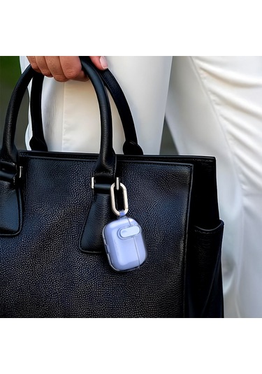 Airpods Pro 2 Kılıf Amazingthing Magnetik Kilit Tasarımlı Minimal Serisi Kılıf Mavi