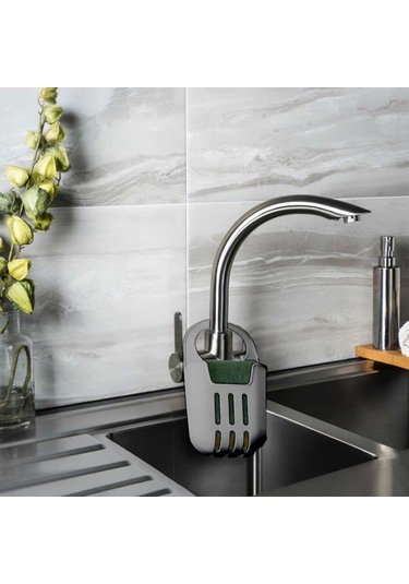 Porsima Org-319 Askılı Silikon Bulaşık Süngerlik Antrasit