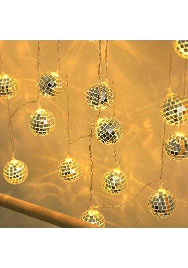 Maoyaya 1.8m 10 Led Küre Işıklı, Sıcak Beyaz, Aa Pil, Ilık Beyaz Optik Ilık Beyaz