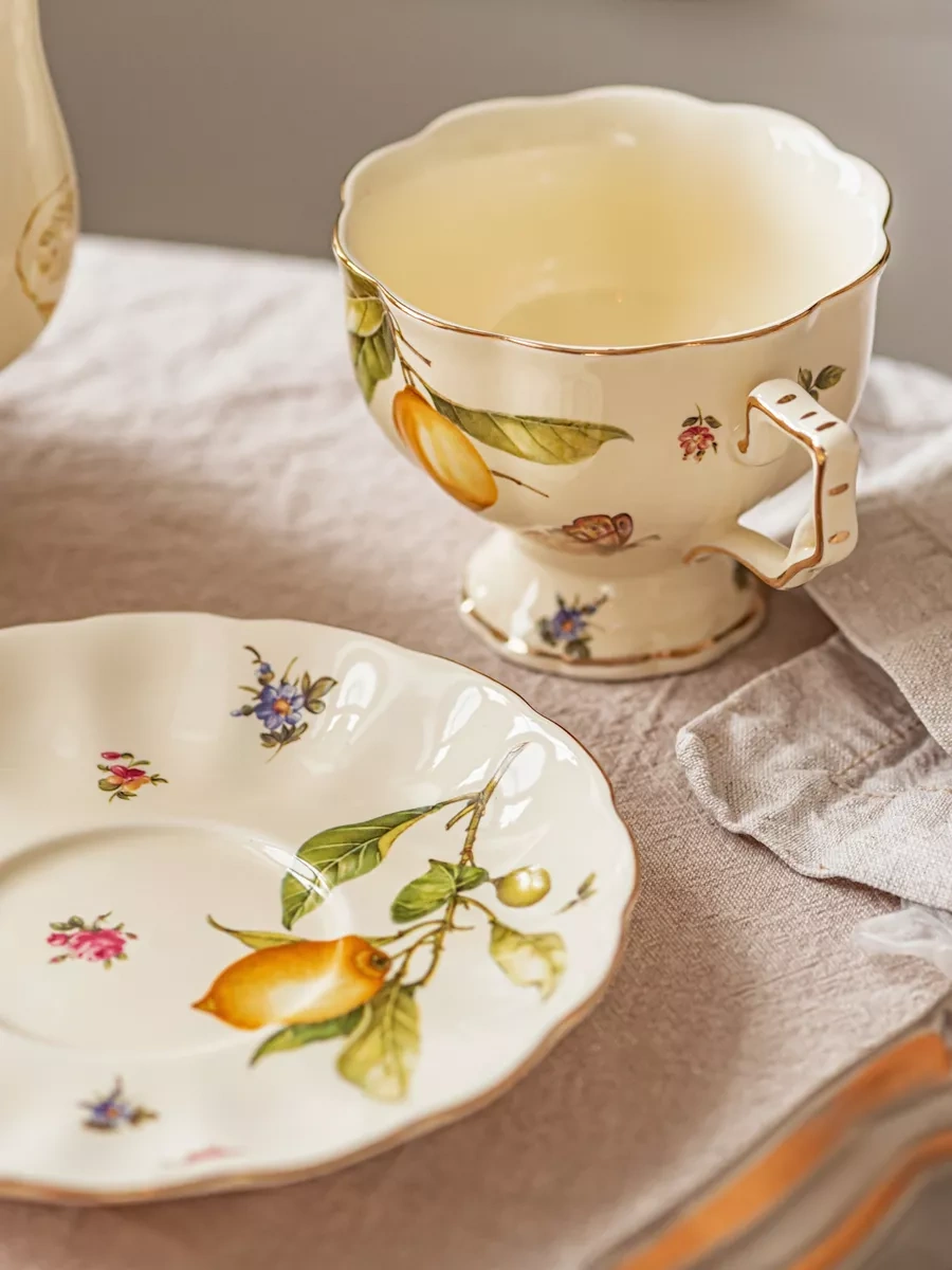 Roomi Seramik Çay Takımı 220 Ml, Fincan Ve Tabak Seti 208177078 Sütlü