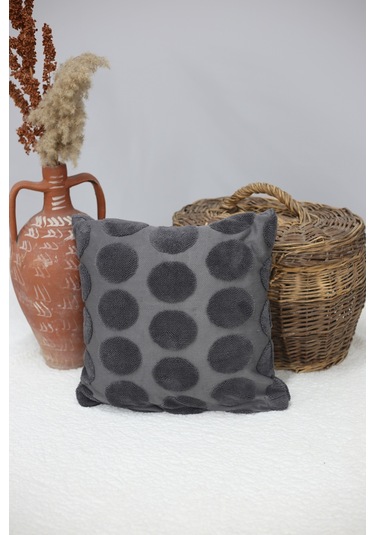 Luna Welsoft Jakarlı Dekoratif Kırlent Kılıfı 43x43 Cm - Ztluna0 KARIŞIK