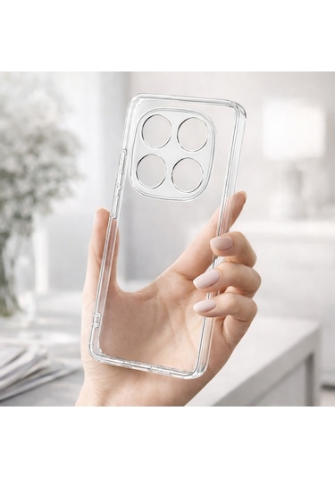 Redmi Note 14 Pro 5g / Note 14 Pro Plus 5g Uyumlu Kılıf Şeffaf Kamera Korumalı 3d