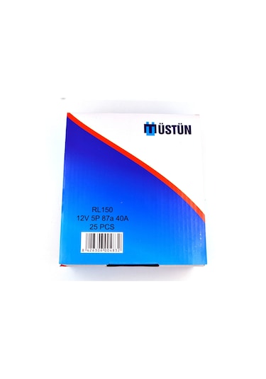 25 Adet Dirençli Mini Röle Şeffaf 12v 40a 87a 5 Fişli Kırmızı Led