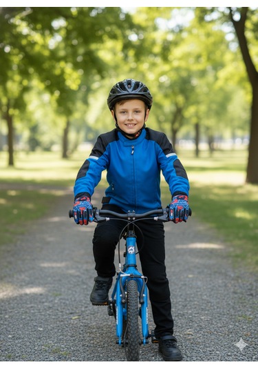 Çocuk Motosiklet & Bisiklet Eldiveni Örümcek Adam Desenli - Güvenli Sürüş İçin