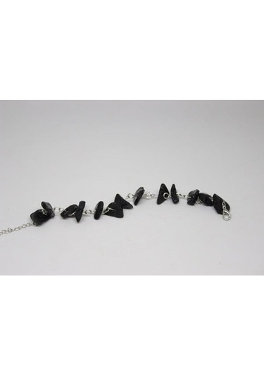 Obsidiyen Ham Taş Bileklik (Volkan Camı) (531249384)