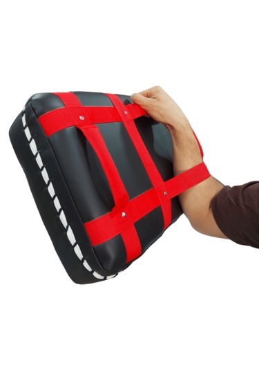 Pars 3 Kollu Büyük Boy Darbe Yastığı Siyah-kırmızı Kırmızı