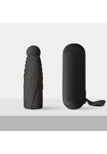 Özel Kılıflı Siyah Şemsiye Siyah