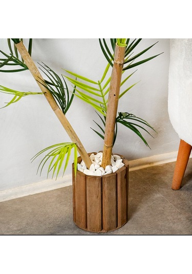 Yapay Ağaç Saksılı Çiçek Dekoratif Saksılık 2151