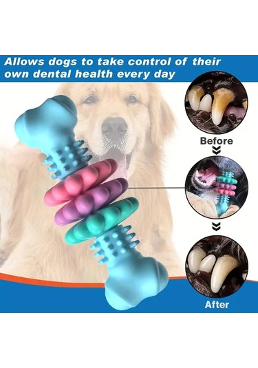 Elmpaly Yeşil Kemik: Küçük Ve Orta Boy Köpekler İçin Süper Dayanıklı Diş Temizleyen Çiğneme Oyuncak