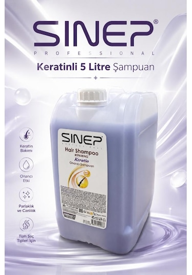 Sinep Profesyonel Protein İçerikli Onarıcı Şampuan 5 Litre X 4 Adet 1 Koli