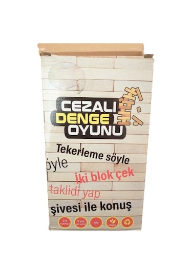 Cezalı Jenga Denge Oyunu Yeni Versiyon V2