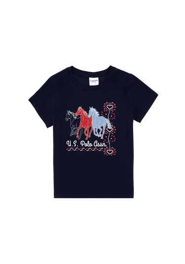 U.s. Polo Assn. Kız Çocuk Lacivert Tişört 50306200-vr033 Lacivert