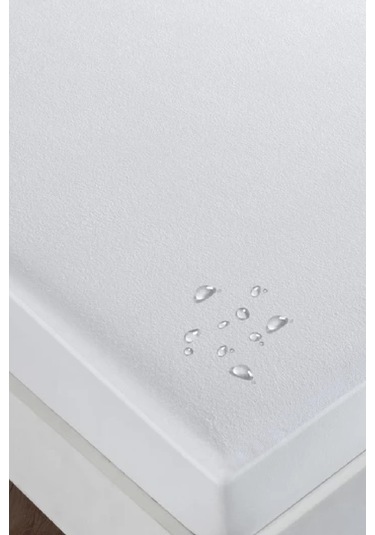 Mycey Fitted Alez 220x200+30 Cm Sıvı Geçirmez Micro Kumaş Fitted Alez Beyaz