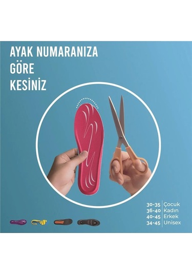 Pullman 186 - MW Blue Gel Memory Foam Darbe Emici Yumuşak Kadın Sneaker Tabanlığı